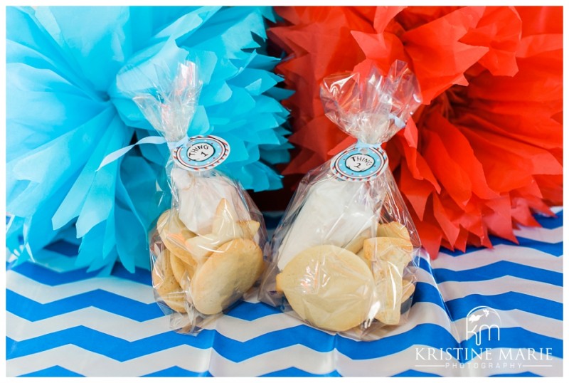 Sugar Cookies and Icing for Party Favors and Birthday Activity | First Birthday Party Photo | Dr. Seuss Theme | San Diego Event Photographer | Kristine Marie Photography  | © www.kristinemariephotography.com