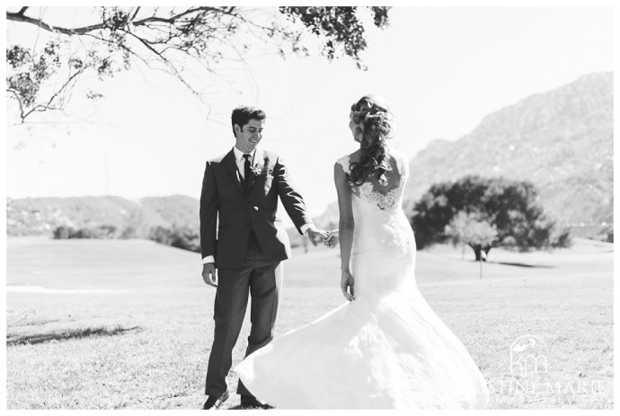 Groom Admires his beautiful bride | Temecula Creek Inn Wedding Photo | Temecula Wedding Photographer | Kristine Marie Photography | © www.kristinemariephotography.com