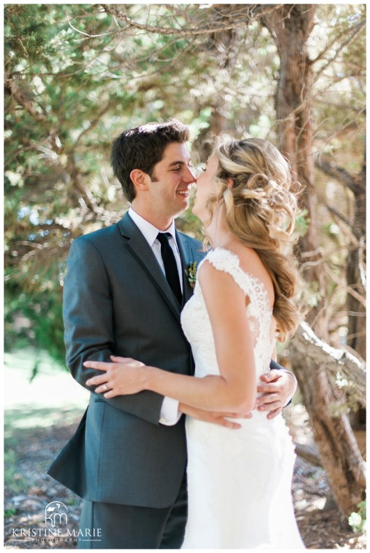 Romantic Photo of Bride and Groom | Temecula Creek Inn Wedding Photo | Temecula Wedding Photographer | Kristine Marie Photography | © www.kristinemariephotography.com