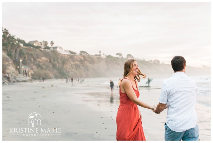 Swamis Beach Engagement Photo | Encinitas Wedding and Engagement Photographer | Kristine Marie Photography | © www.kristinemariephotography.com