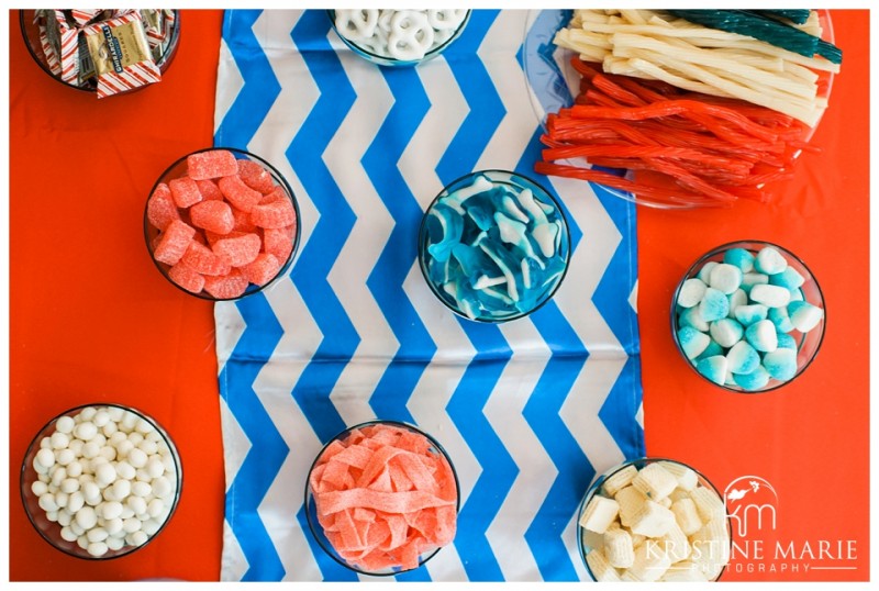 Red White Blue Dessert Table | First Birthday Party Photo | Dr. Seuss Theme | San Diego Event Photographer | Kristine Marie Photography  | © www.kristinemariephotography.com