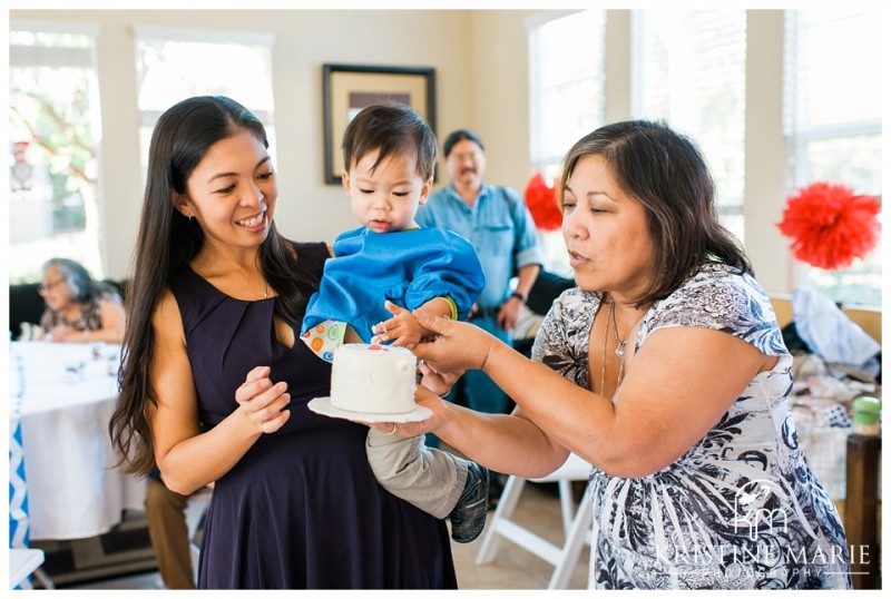 First Birthday Party Photo | Dr. Seuss Theme | San Diego Event Photographer | Kristine Marie Photography  | © www.kristinemariephotography.com