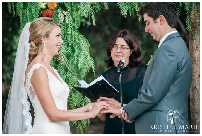 The Ring Exchange | Temecula Creek Inn Wedding Photo | Temecula Wedding Photographer | Kristine Marie Photography | © www.kristinemariephotography.com