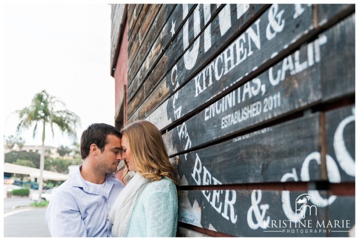 Union Kitchen and Tap Engagement Photo | Encinitas Wedding and Engagement Photographer | Kristine Marie Photography | © www.kristinemariephotography.com