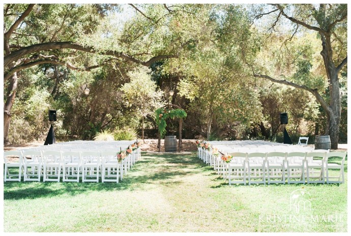 Outdoor Wedding Ceremony | Temecula Creek Inn Wedding Photo | Temecula Wedding Photographer | Kristine Marie Photography | © www.kristinemariephotography.com