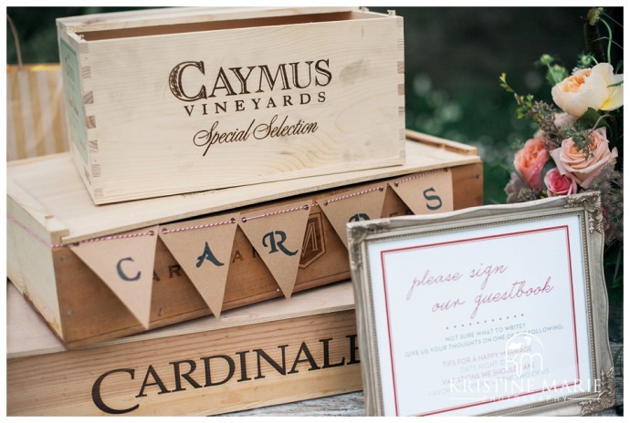 card box | Temecula Creek Inn Wedding Photo | Temecula Wedding Photographer | Kristine Marie Photography | © www.kristinemariephotography.com