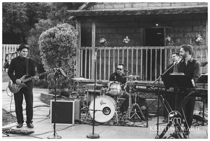 live band | Temecula Creek Inn Wedding Photo | Temecula Wedding Photographer | Kristine Marie Photography | © www.kristinemariephotography.com