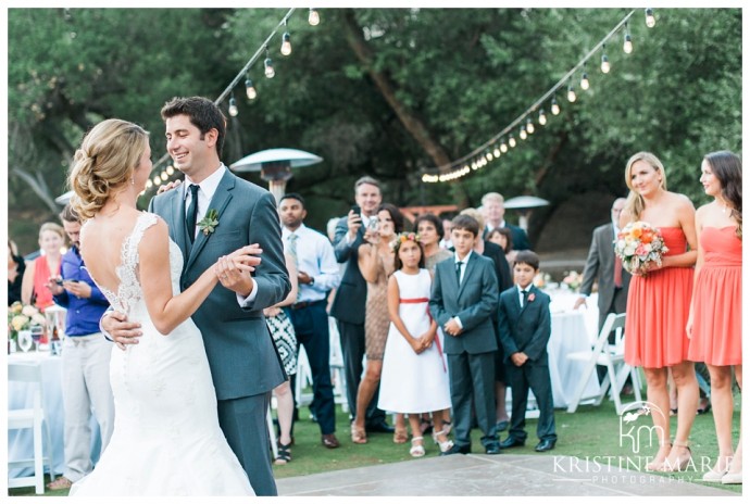 first dance | Temecula Creek Inn Wedding Photo | Temecula Wedding Photographer | Kristine Marie Photography | © www.kristinemariephotography.com