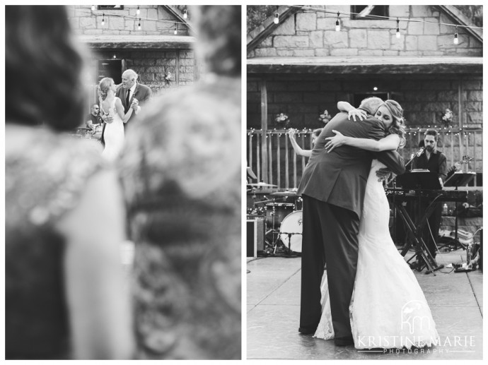 Father and daughter dance first dance | Temecula Creek Inn Wedding Photo | Temecula Wedding Photographer | Kristine Marie Photography | © www.kristinemariephotography.com