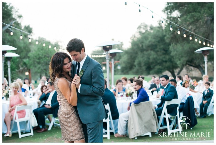 mother and son dance | Temecula Creek Inn Wedding Photo | Temecula Wedding Photographer | Kristine Marie Photography | © www.kristinemariephotography.com