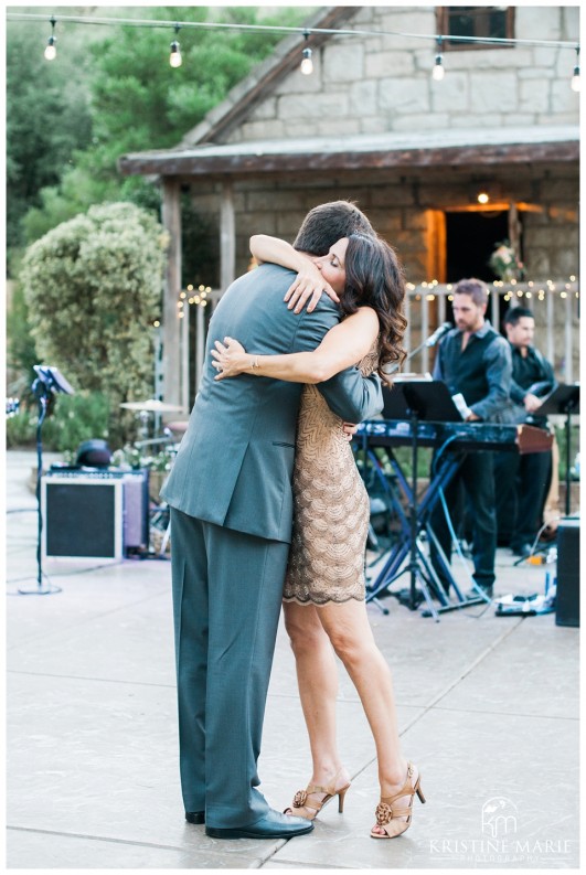 mother and son dance | Temecula Creek Inn Wedding Photo | Temecula Wedding Photographer | Kristine Marie Photography | © www.kristinemariephotography.com