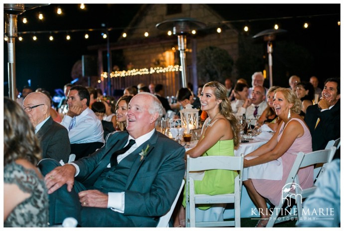 wedding guests at reception | Temecula Creek Inn Wedding Photo | Temecula Wedding Photographer | Kristine Marie Photography | © www.kristinemariephotography.com