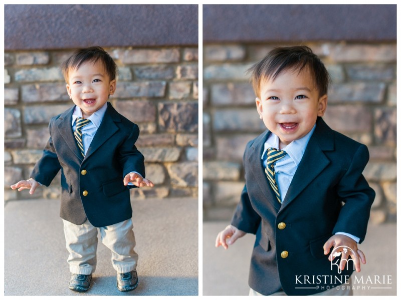 One Year Old Portraits | Birthday Boy | San Diego Family Portrait Photographer | Kristine Marie Photography | © www.kristinemariephotography.com