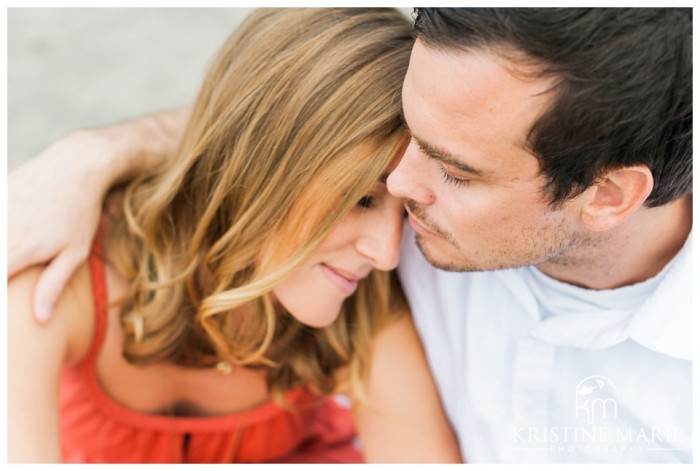 Swamis Beach Sunset Engagement Photo | Encinitas Wedding and Engagement Photographer | Kristine Marie Photography | © www.kristinemariephotography.com