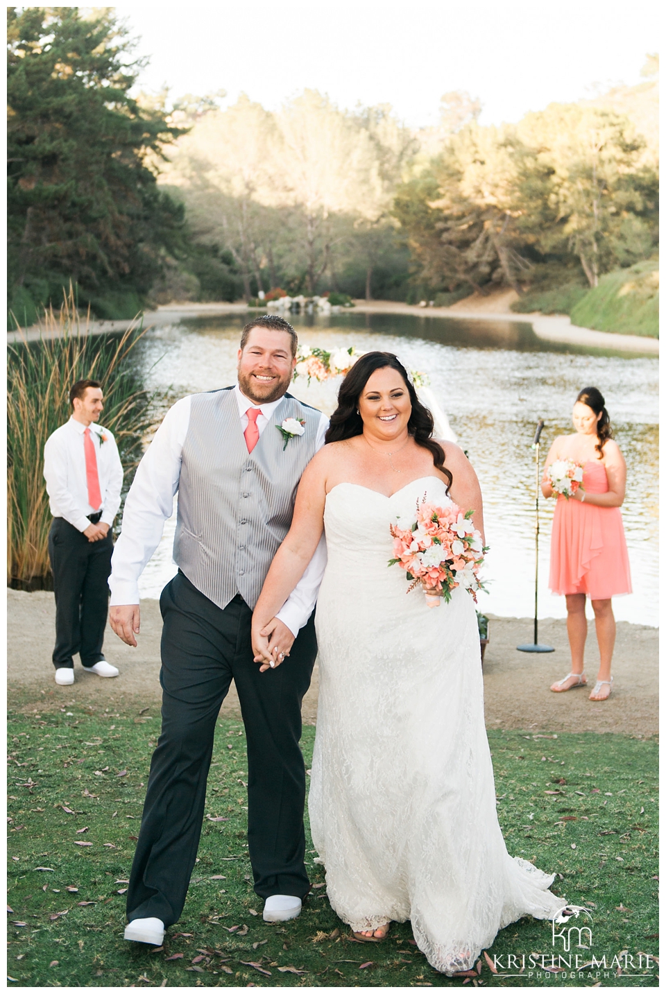 Just married! | Lake Wedding | San Diego Wedding Photographer | © Kristine Marie Photography | www.kristinemariephotography.com