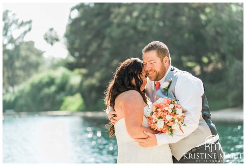  First Look | Lake Wedding | San Diego Wedding Photographer | © Kristine Marie Photography | www.kristinemariephotography.com