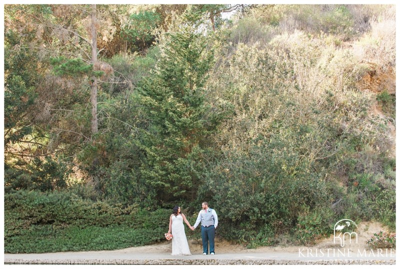 Scenic Bride and Groom Photo | Lake Wedding | San Diego Wedding Photographer | © Kristine Marie Photography | www.kristinemariephotography.com