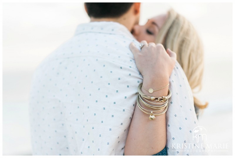 Gold Bangles  Windandsea Beach Engagement Photo | La Jolla Wedding Photographer | Kristine Marie Photography | © www.kristinemariephotography.com