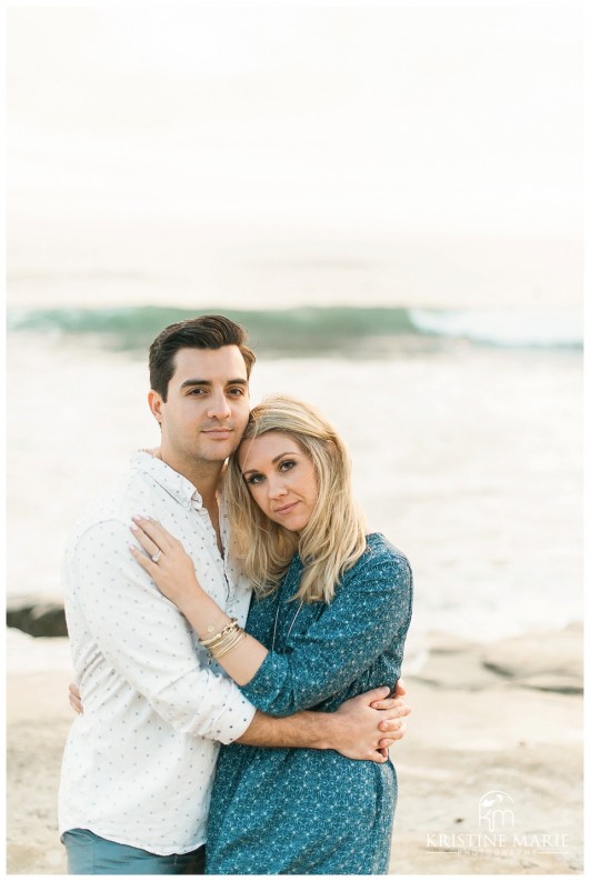 Fine Art Wedding Photographer  Windandsea Beach Engagement Photo | La Jolla Wedding Photographer | Kristine Marie Photography | © www.kristinemariephotography.com