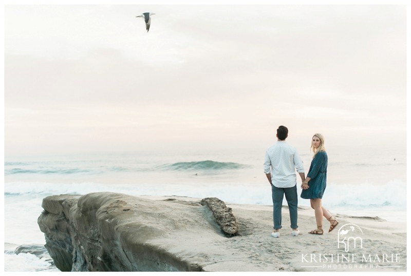 Scenic Photo of Windandsea  Windandsea Beach Engagement Photo | La Jolla Wedding Photographer | Kristine Marie Photography | © www.kristinemariephotography.com