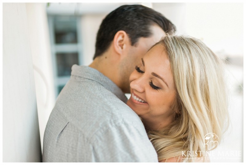 Happy Romantic Engagement Photo  | La Jolla Engagement Photographer | Kristine Marie Photography | © www.kristinemariephotography.com