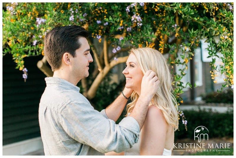 Romantic Happy Couple Photo  | La Jolla Engagement Photographer | Kristine Marie Photography | © www.kristinemariephotography.com