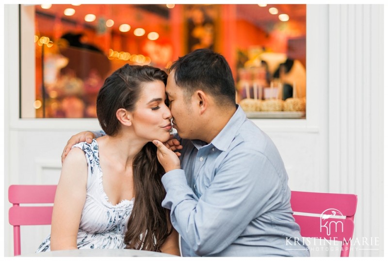 Romantic Date Ice Cream Shop | | Westfield UTC Mall Photos | La Jolla Engagement Photographer | Kristine Marie Photography © www.kristinemariephotography.com