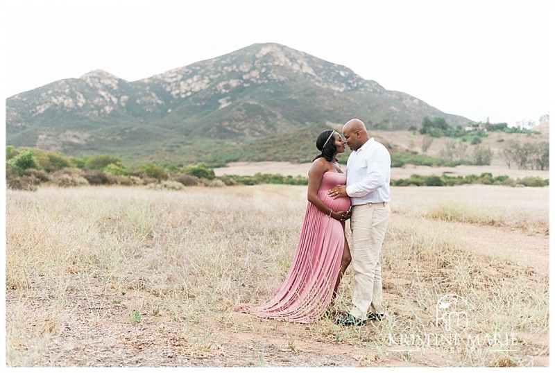 Scenic Outdoor Photo of Pregnant Couple |  Poway San Diego Maternity Photographer | Kristine Marie Photography © www.kristinemariephotography.com