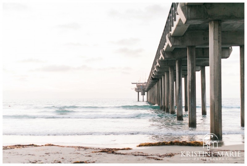 Scripps Pier Beach Engagement Photo | San Diego Engagement Photographer | Kristine Marie Photography © www.kristinemariephotography.com (1)