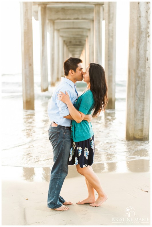 Scripps Pier Beach Engagement Photo | San Diego Engagement Photographer | Kristine Marie Photography © www.kristinemariephotography.com (11)