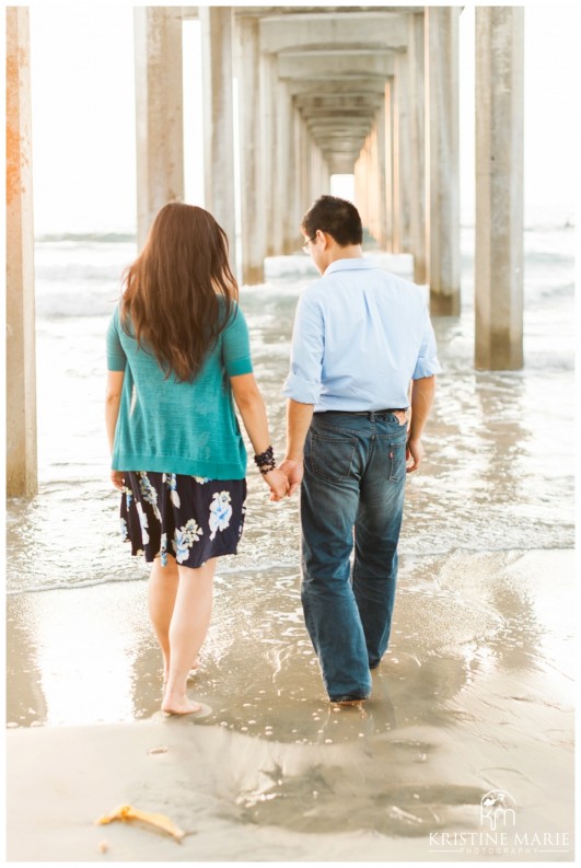 Scripps Pier Beach Engagement Photo | San Diego Engagement Photographer | Kristine Marie Photography © www.kristinemariephotography.com (10)