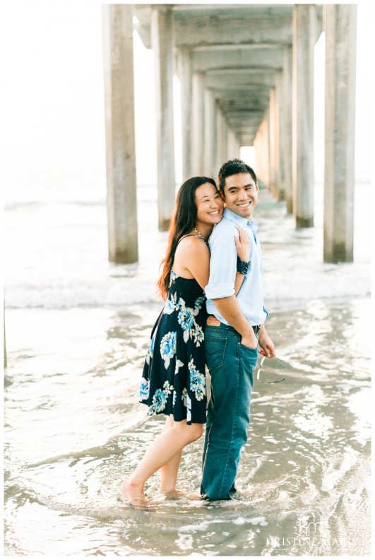 Scripps Pier Beach Engagement Photo | San Diego Engagement Photographer | Kristine Marie Photography © www.kristinemariephotography.com (8)