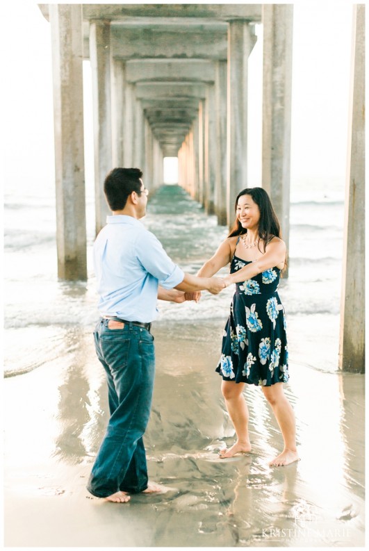 Scripps Pier Beach Engagement Photo | San Diego Engagement Photographer | Kristine Marie Photography © www.kristinemariephotography.com (7)