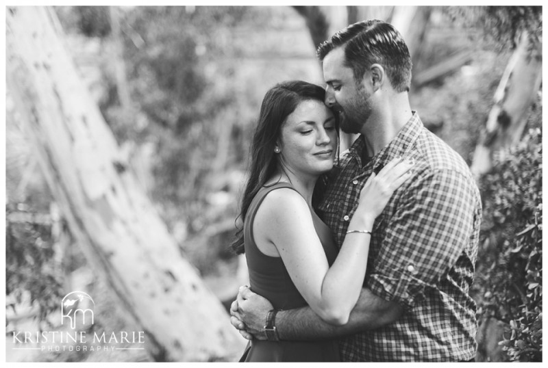 Black and White engagement photo | Murphy Canyon San Diego Engagement Photo | Kristine Marie Photography | © www.kristinemariephotography.com