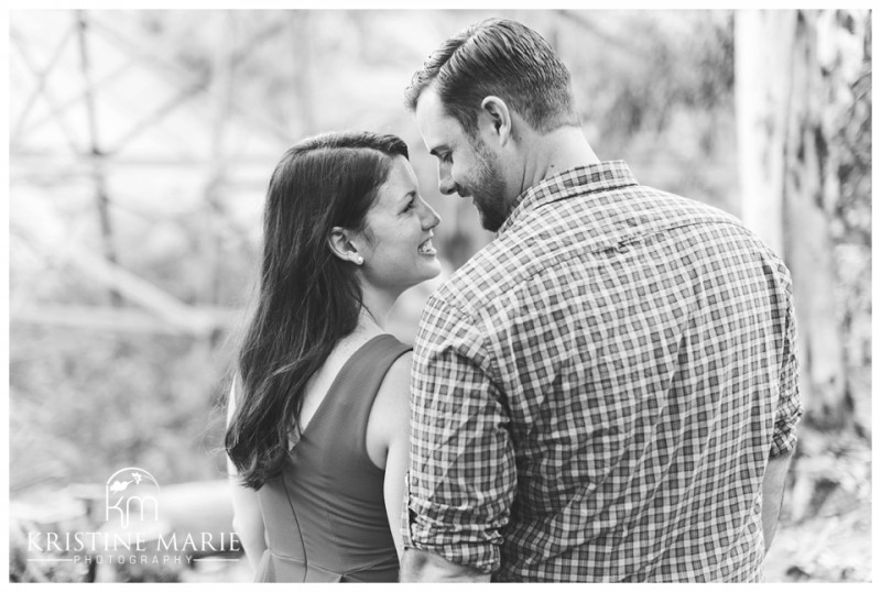 Black and White Engagement Photo | Murphy Canyon San Diego Engagement Photo | Kristine Marie Photography | © www.kristinemariephotography.com