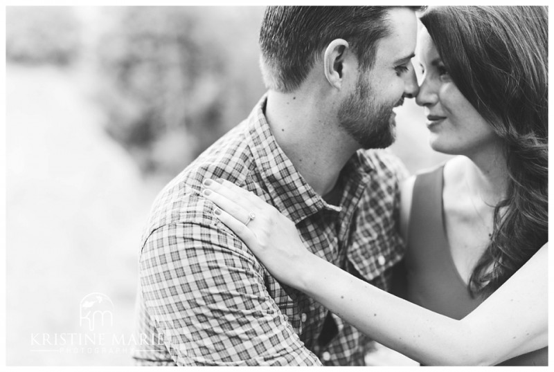 Black and White Engagement Photo | Murphy Canyon San Diego Engagement Photo | Kristine Marie Photography | © www.kristinemariephotography.com