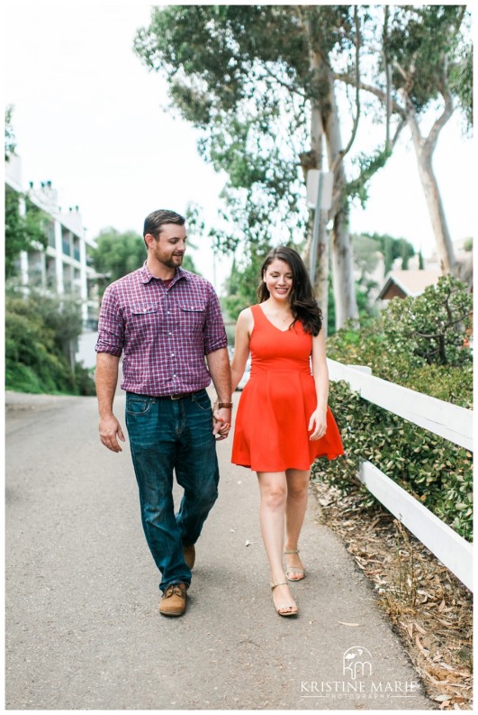 Engagement in San Diego with Dog | Murphy Canyon San Diego Engagement Photo | Kristine Marie Photography | © www.kristinemariephotography.com