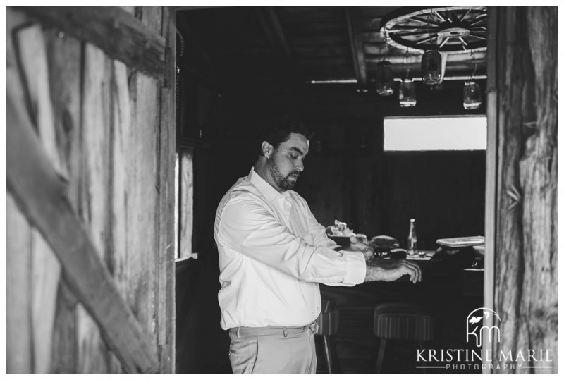 Groom Getting Ready | Campbell Creek Ranch Estate Weddindg Pictures | Alpine Wedding Photographer | Kristine Marie Photography | © www.kristinemariephotography.com