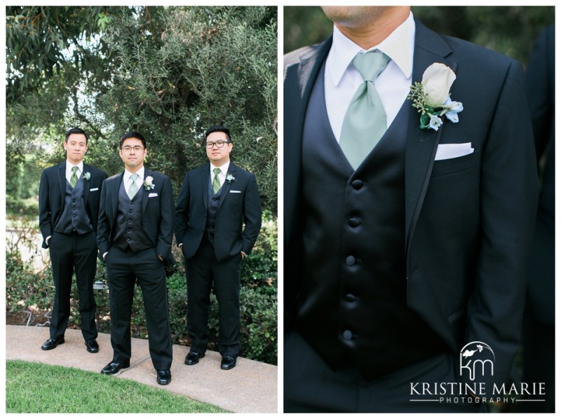 Seafoam Tie | Groomsmen | The Thursday Club San Diego Wedding Photographer | Kristine Marie Photography | © www.kristinemariephotography.com