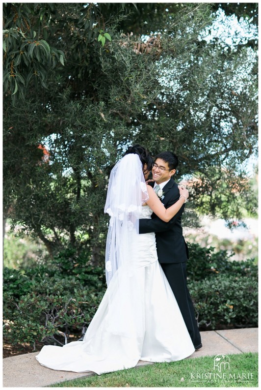 The First Look | The Thursday Club San Diego Wedding Photographer | Kristine Marie Photography | © www.kristinemariephotography.com