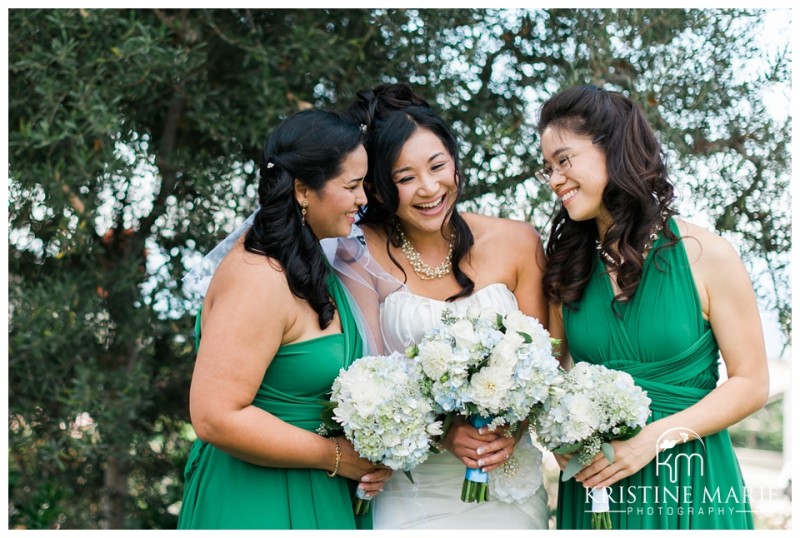 Happy Smiling Bridesmaids | The Thursday Club San Diego Wedding Photographer | Kristine Marie Photography | © www.kristinemariephotography.com