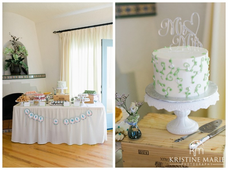 Dessert Table | The Thursday Club San Diego Wedding Photographer | Kristine Marie Photography | © www.kristinemariephotography.com