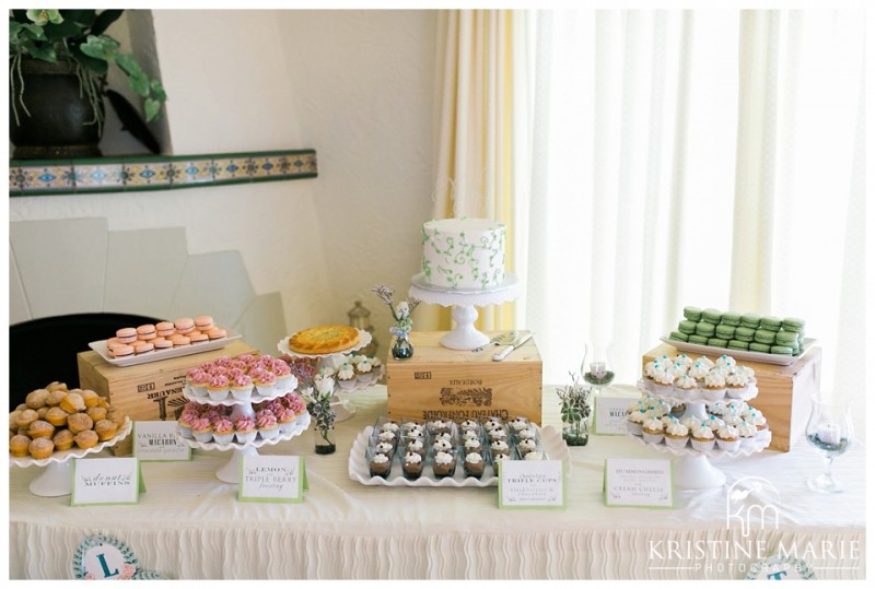 Dessert Table Wedding | The Thursday Club San Diego Wedding Photographer | Kristine Marie Photography | © www.kristinemariephotography.com