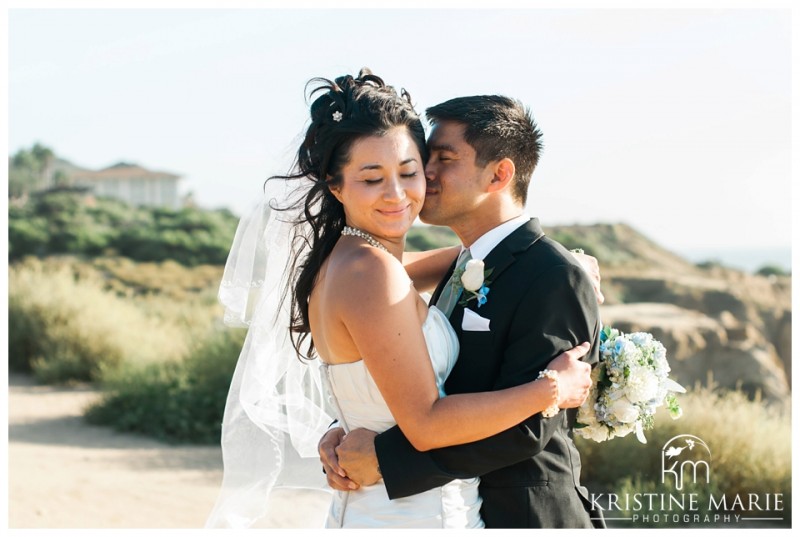 Romantic Bride and Groom Photo | Sunset Cliffs Wedding Photo | Thursday Club | San Diego Wedding Photographer | Kristine Marie Photography | © www.kristinemariephotography.com