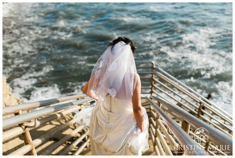 Adventurous Bride Sunset Cliffs | Sunset Cliffs Wedding Photo | Thursday Club | San Diego Wedding Photographer | Kristine Marie Photography | © www.kristinemariephotography.com