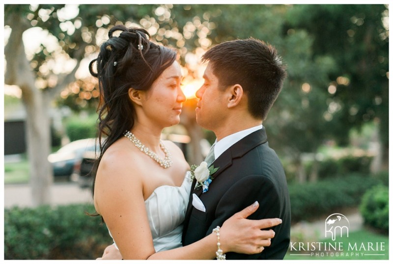 sunset romantic photo | Thursday Club | San Diego Wedding Photographer | Kristine Marie Photography | © www.kristinemariephotography.com