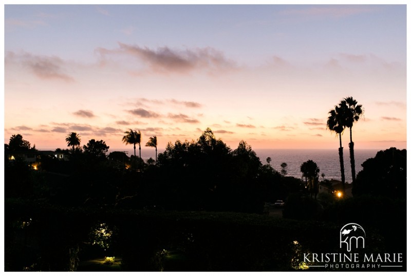 view from the Thursday Club patio balcony at sunset | Thursday Club | San Diego Wedding Photographer | Kristine Marie Photography | © www.kristinemariephotography.com