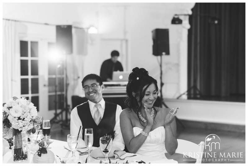 candid photo of bride and groom | Thursday Club | San Diego Wedding Photographer | Kristine Marie Photography | © www.kristinemariephotography.com