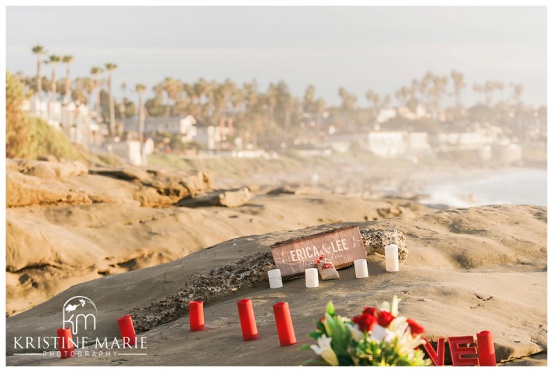 Romantic Surprise Windandsea Beach La Jolla Proposal San Diego Engagement Photographer | Kristine Marie Photography © www.kristinemariephotography.com (9)