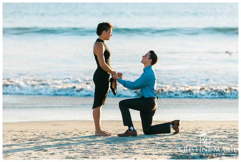 Surprise Sunset Proposal Coronado San Diego Beach Photographer | Kristine Marie Photography | © www.kristinemariephotography.com (8)